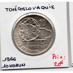 Tchecoslovaquie 10 korun 1966, Spl, KM 61 pièce de monnaie