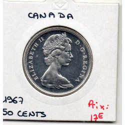 Canada 50 cents 1967, FdC, KM 69 pièce de monnaie