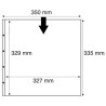 Feuilles MAXIMUM pour feuilles entières de timbres noir, transparentes