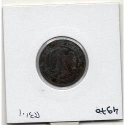 2 centimes Napoléon III tête nue 1855 A Chien Paris, TTB+, France pièce de monnaie