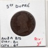 5 centimes Dupré An 8/5 A Paris, B+, France pièce de monnaie