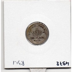 20 centimes Napoléon III tête laurée 1867 A Paris TB, France pièce de monnaie