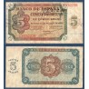 Espagne Pick N°110, TB signé, Billet de banque de 5 peseta 10.8.1938