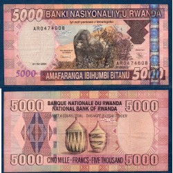 Rwanda Pick N°33, TB, Billet de banque de 5000 Francs 2004