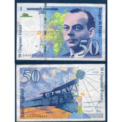 50 Francs St-Exupery, TTB 1999 Billet de la banque de France