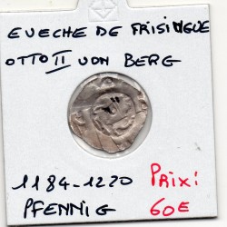 Evêché de Frisingue 1 pfennig 1184-1220 TTB, Otto II Von Berg pièce de monnaie