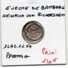 Evêché de Bamberg 1 pfennig 1242-1257 Sup, Heinrich Von Bilversheim pièce de monnaie