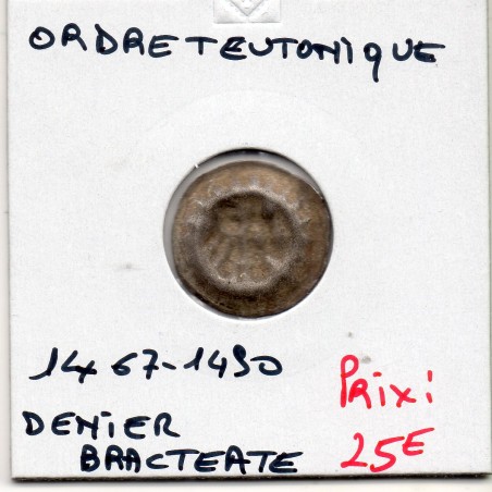 Ordre Teutonique Bracteate à l'aigle 1467-1490 TB pièce de monnaie