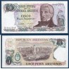 Argentine P.312a, Spl Billet de 5 Pesos 1983-1984 Rosario