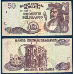 Bolivie Pick N°240, Billet de banque de 50 bolivianos 1986