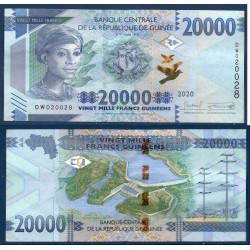 Guinée P.50c, TTB, Billet de 20000 Francs 2020 Electricité