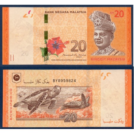 Malaisie Pick N°54b, Sup, Billet de banque de 20 ringgit 2011