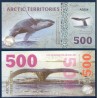 Arctic territories, Billet de 500 polar dollars 2017 Baleine