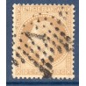 Timbre France Yvert No 28A Empire Lauré 10c bistre Oblitéré étoile