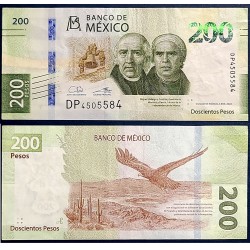 Mexique Pick N°135e, TTB, Billet de Banque de 200 pesos 2022