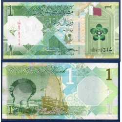 Qatar Pick N°32a, TTB, Billet de banque de 1 Riyal 2020