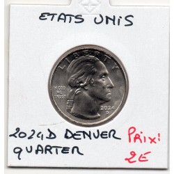 Etats Unis Quarter 25 cents 2024 D Cenver FDC, Hope