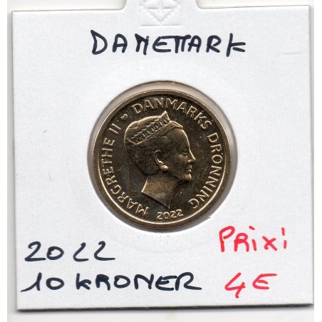 Danemark 10 kroner 2022 FDC, KM.954 Margrethe II