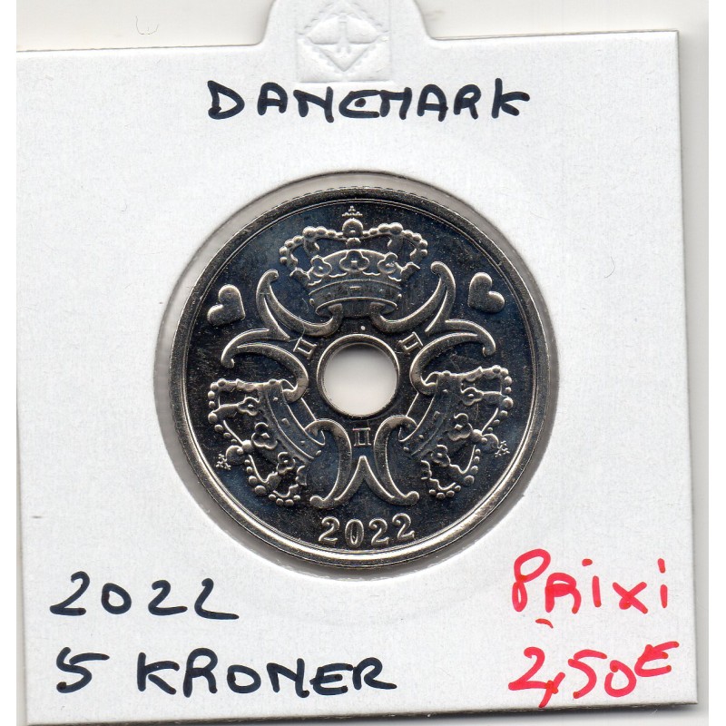 Danemark 5 kroner 2022 FDC, KM.874 Margareth II