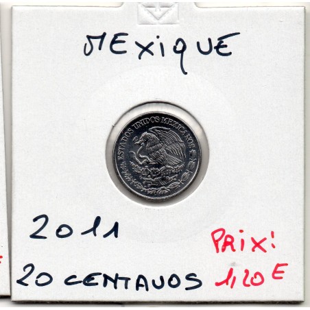 Mexique 20 centavos 2011 Spl, KM.935 petit module