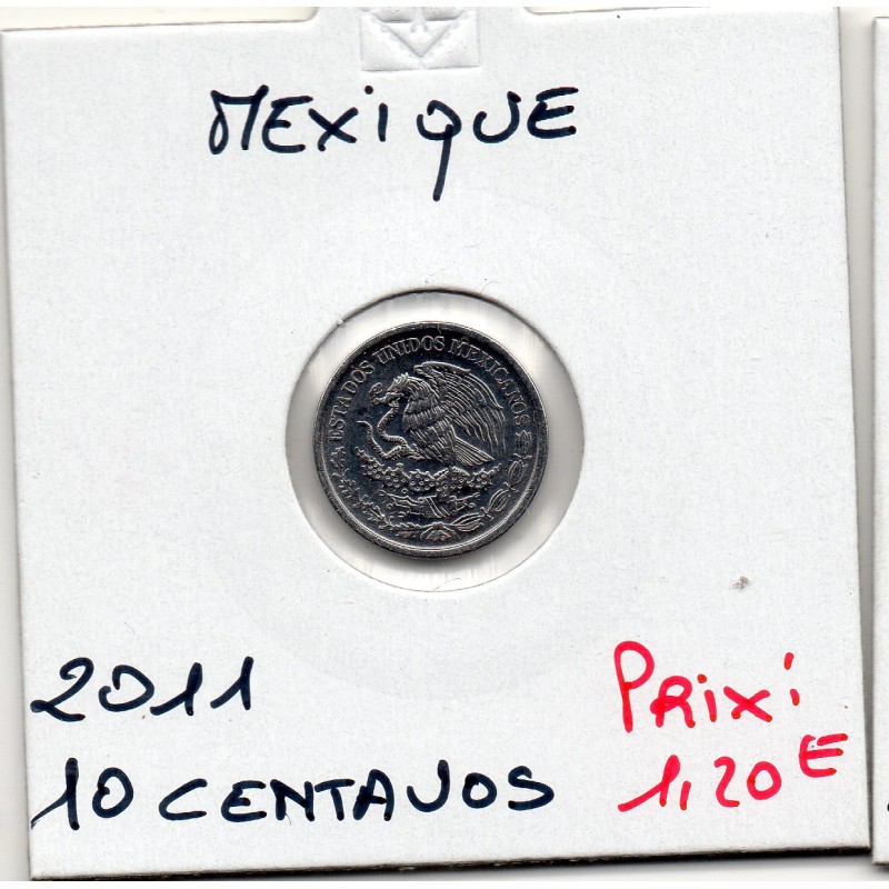 Mexique 10 centavos 2011 Spl, KM.934 petit module