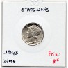 Etats-Unis dime 1943 Spl, KM.140 Mercury