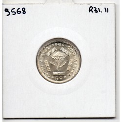 Afrique du Sud 5 cents 1964 Spl, KM.59 Riebeeck