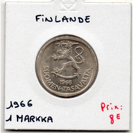 Finlande 1 markka 1964 Sup+, KM.49 Lion