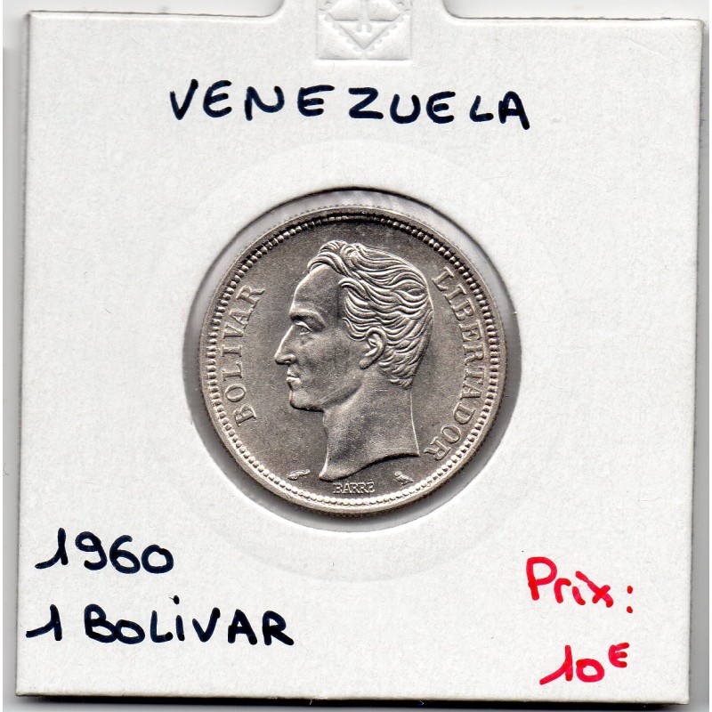 Venezuela 1 Bolivar 1960 Spl, KM.Y37a  Simon Bolivar