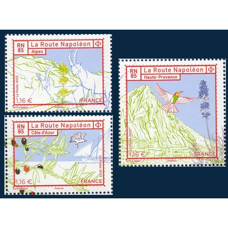 Timbres France 5701-5703 Route Napoléon Neuf