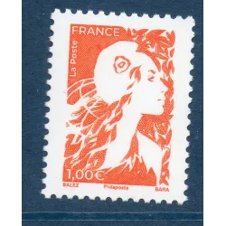 Timbres France 5729 Marianne de l'Avenir 1€ orange Neuf