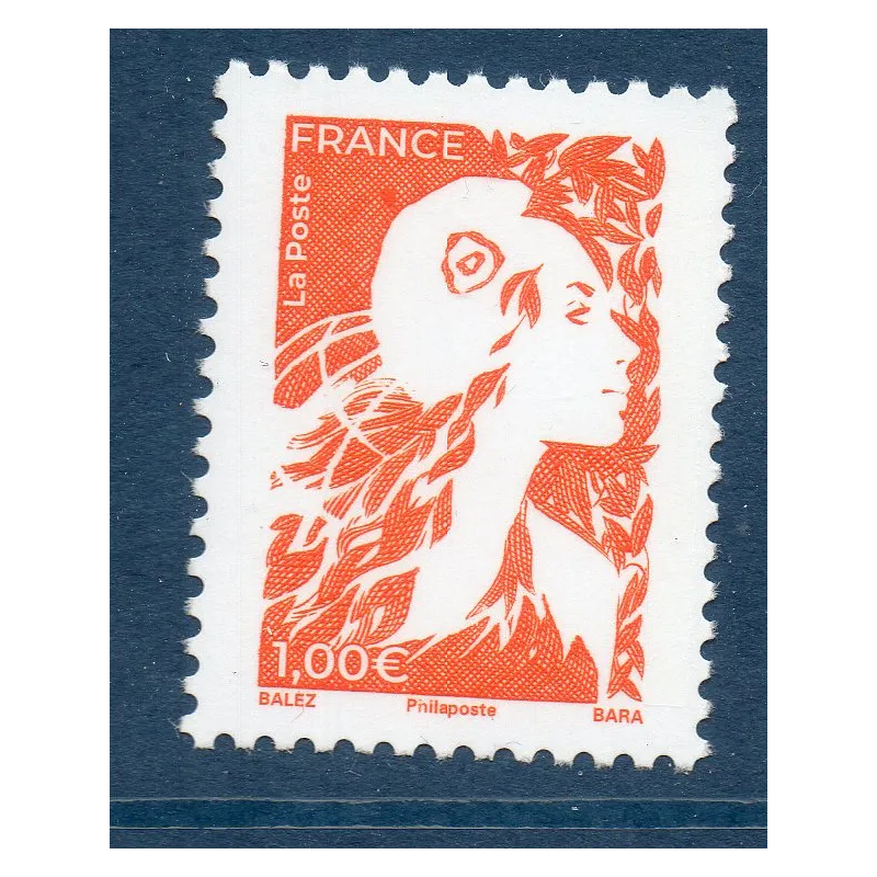 Timbres France 5729 Marianne de l'Avenir 1€ orange Neuf