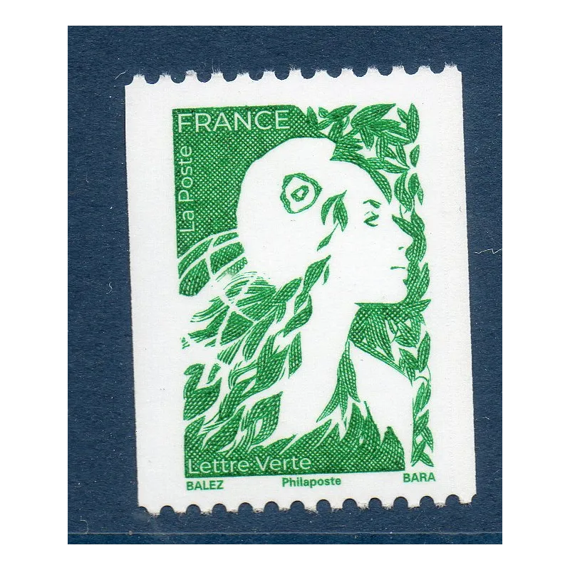 Timbres France 5733 Marianne de l'Avenir LV vert roulette Neuf