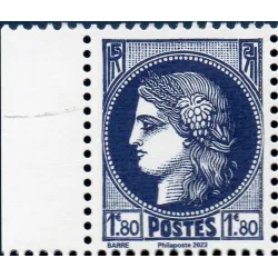 Timbres France 5736 Type Cérès Typographiée Bleu Neuf