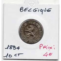 Belgique 10 centimes 1894 en Français Sup KM.22 Leopold II