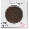 Belgique 10 centimes 1848 TTB, KM.2 Leopold 1er