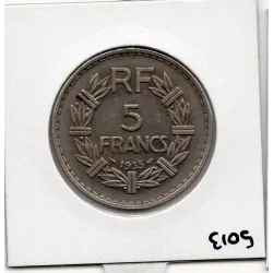 5 francs Lavrillier - 1935 - Sup+ - F.336/4