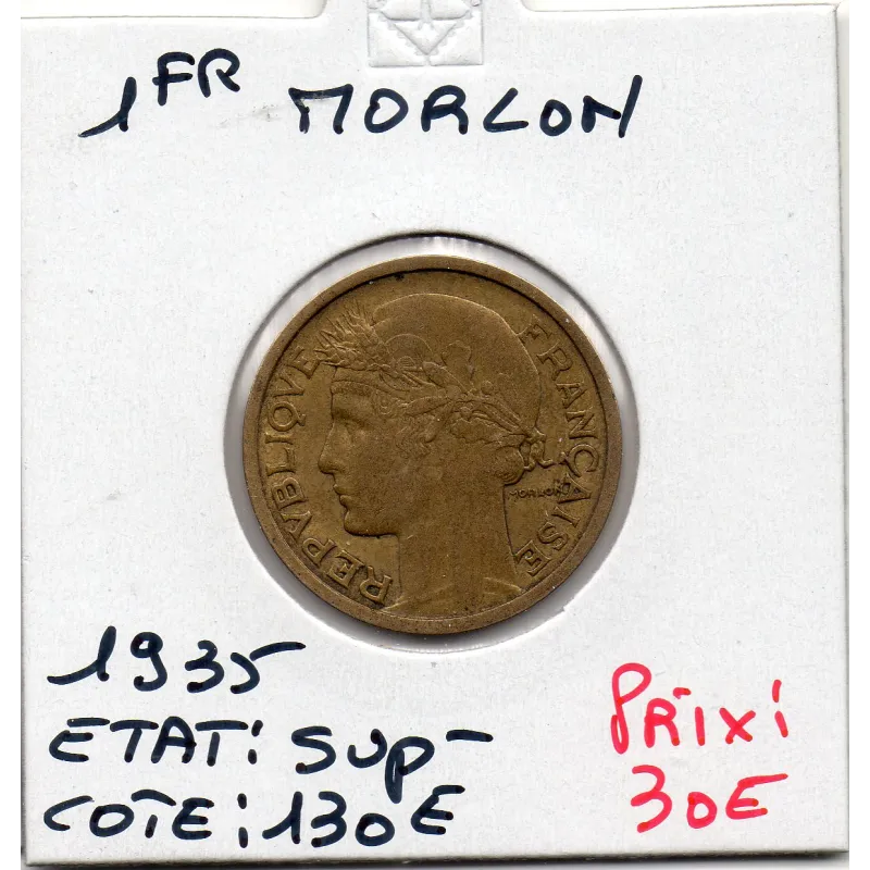 1 franc Morlon - 1935 - Sup- - F.219/6