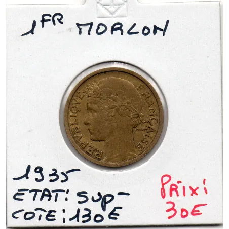 1 franc Morlon - 1935 - Sup- - F.219/6