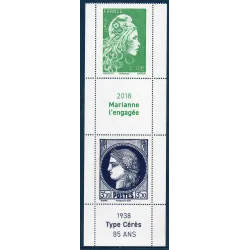 Timbres France 5737-5738 Marianne l'Engagée Type Cérès Grand format Neuf