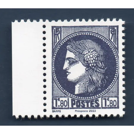 Timbres France 5739 Type Cérès Typographiée Bleu Neuf