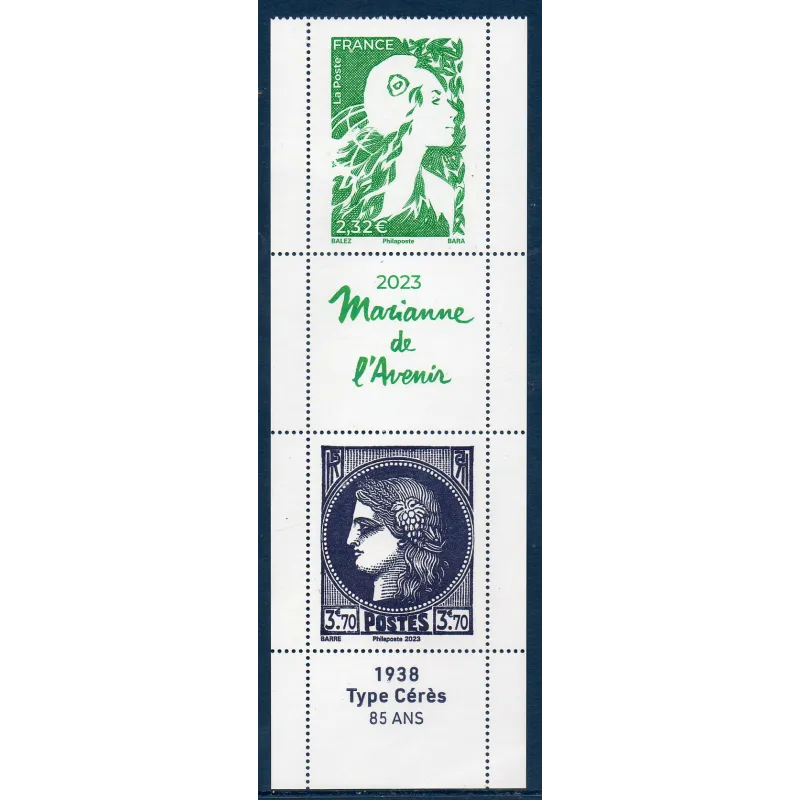 Timbres France 5740-5741 Type Cérès Marianne de l'Avenir Grand format Neuf