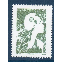 Timbre France 5749A Marianne Avenir 7€ Neuf Vert sauge