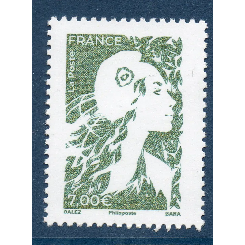 Timbre France 5749A Marianne Avenir 7€ Neuf Vert sauge