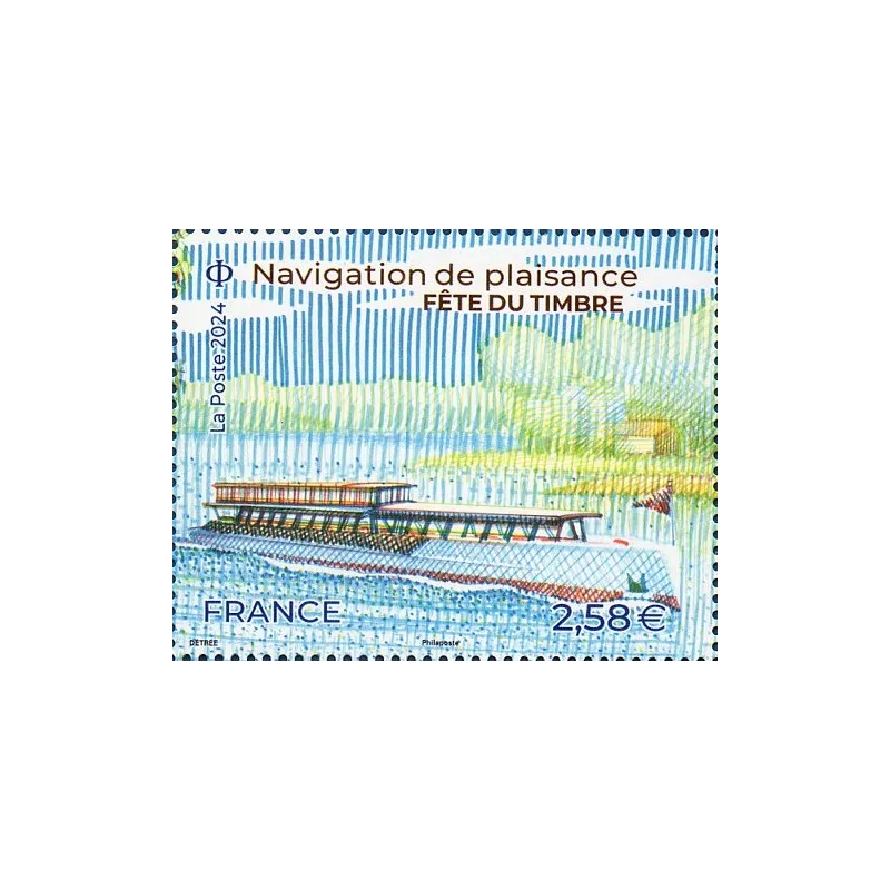 Timbre France 5758 Fête du Timbre Péniche Neuf