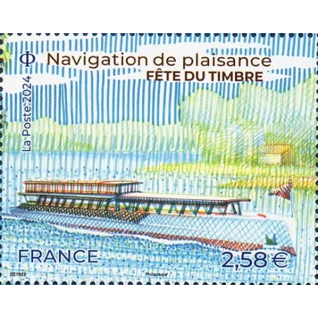 Timbre France 5758 Fête du Timbre Péniche Neuf