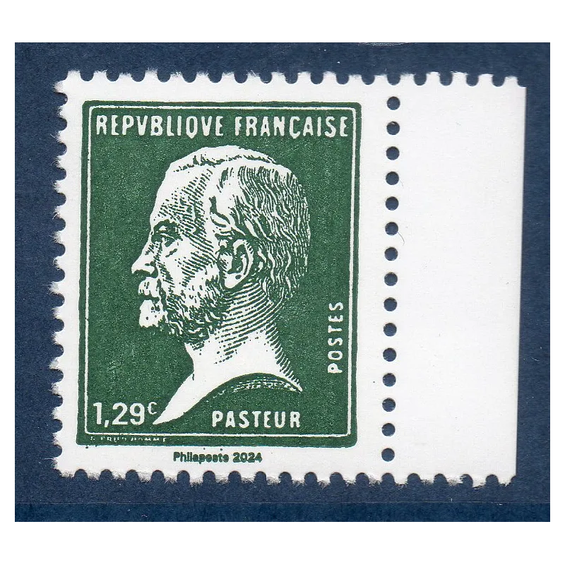 Timbre France 5781 Type Pasteur Neuf Vert