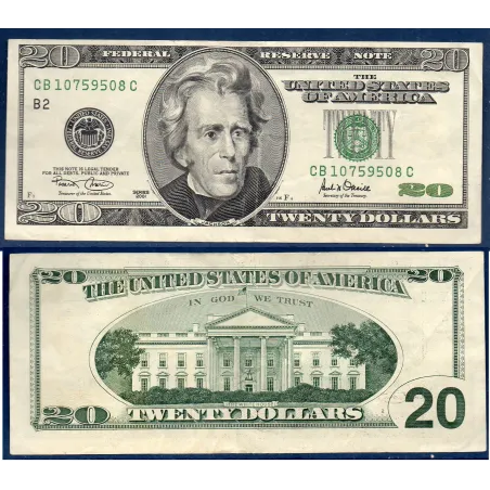 Etats Unis P.512 New York, TTB Billet de 20 Dollars 2001 série L