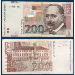 Croatie P.42a, TB Billet de 200 Kuna 2002 Stjepan Radic