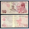 Turquie P.223b, TB Billet de 10 Lira 2009 Cahit Arf